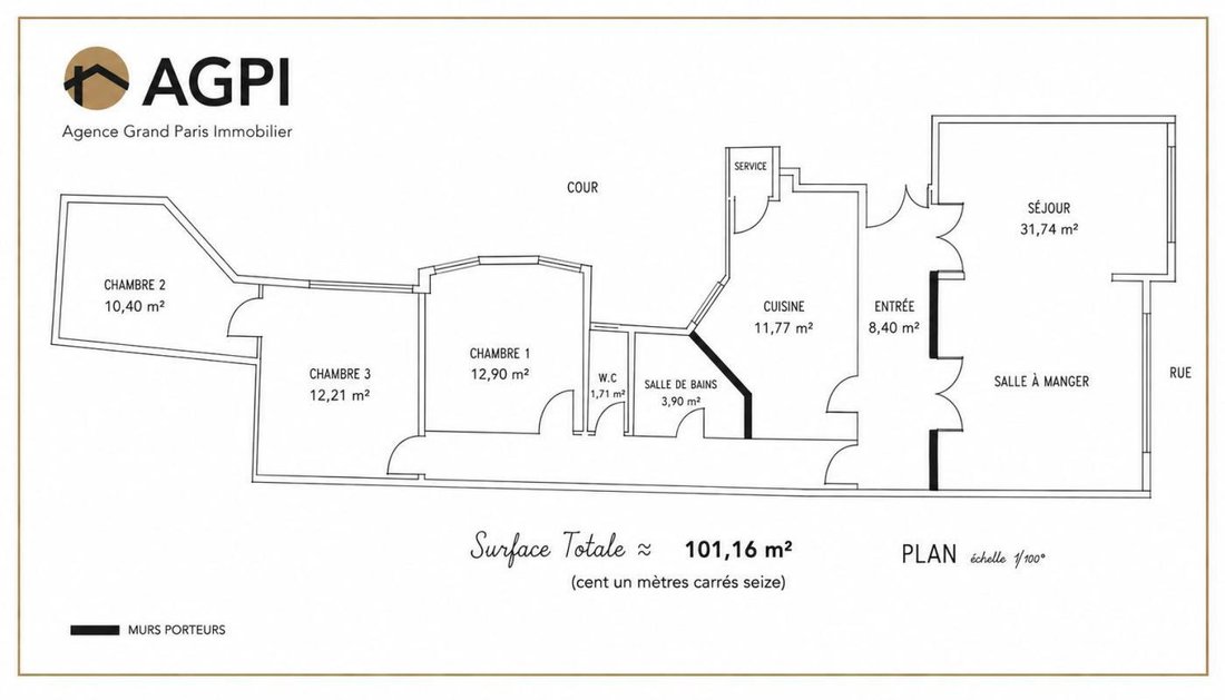 Apartment in Bois de Boulogne, Paris 16e Arrondissement, Paris 2 - 18883050