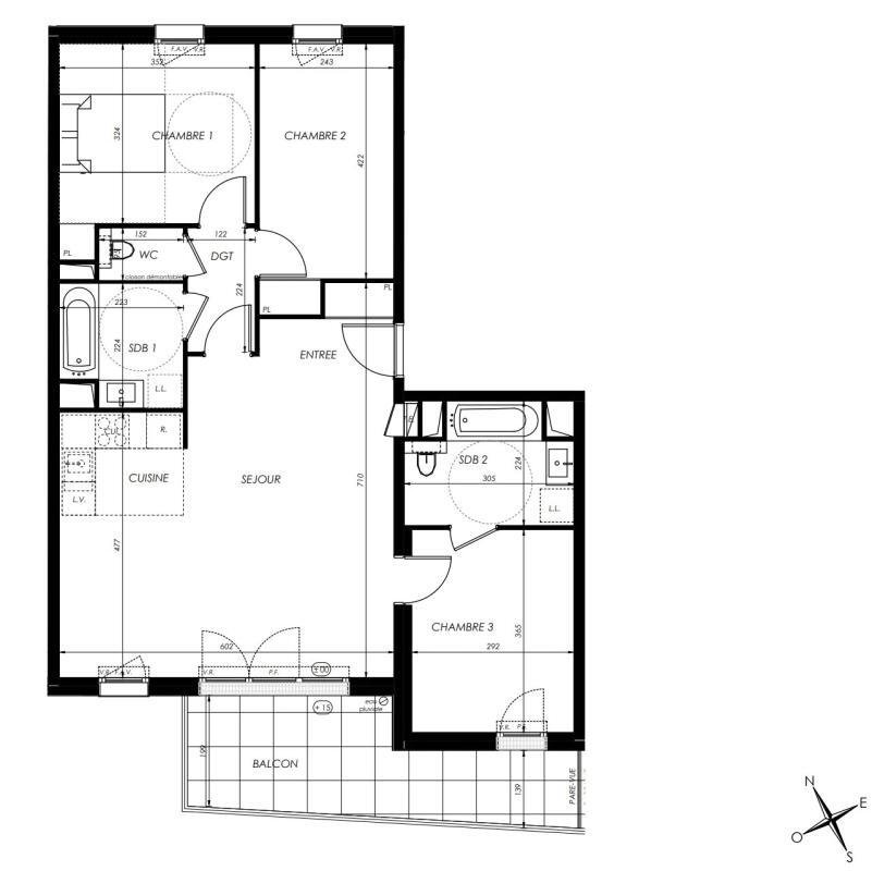 Appartement à Zone d'Activité, Vélizy-Villacoublay, France 5 - 18886843