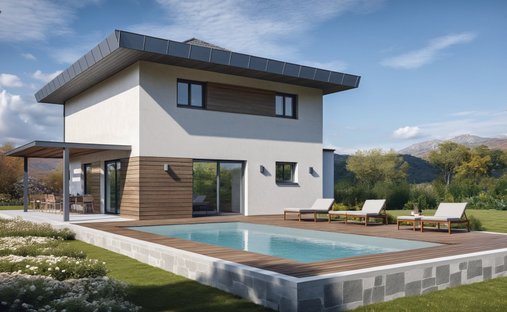 Maison à Ouest, Saint-Genis-Pouilly, France 1
