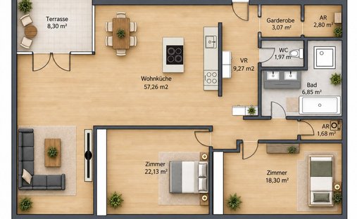 Penthouse en Viena, Viena, Austria 1