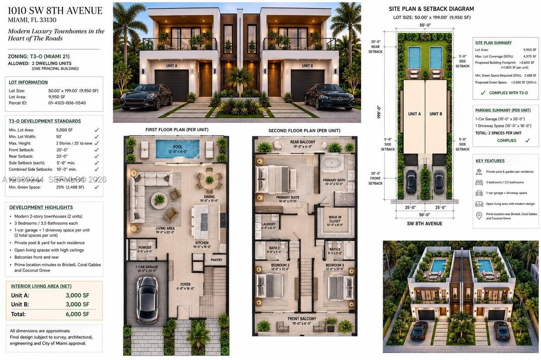 Casa en Miami, Florida, Estados Unidos 3 - 18906768