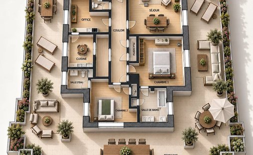 Apartment in Liberation, Nice, France 1