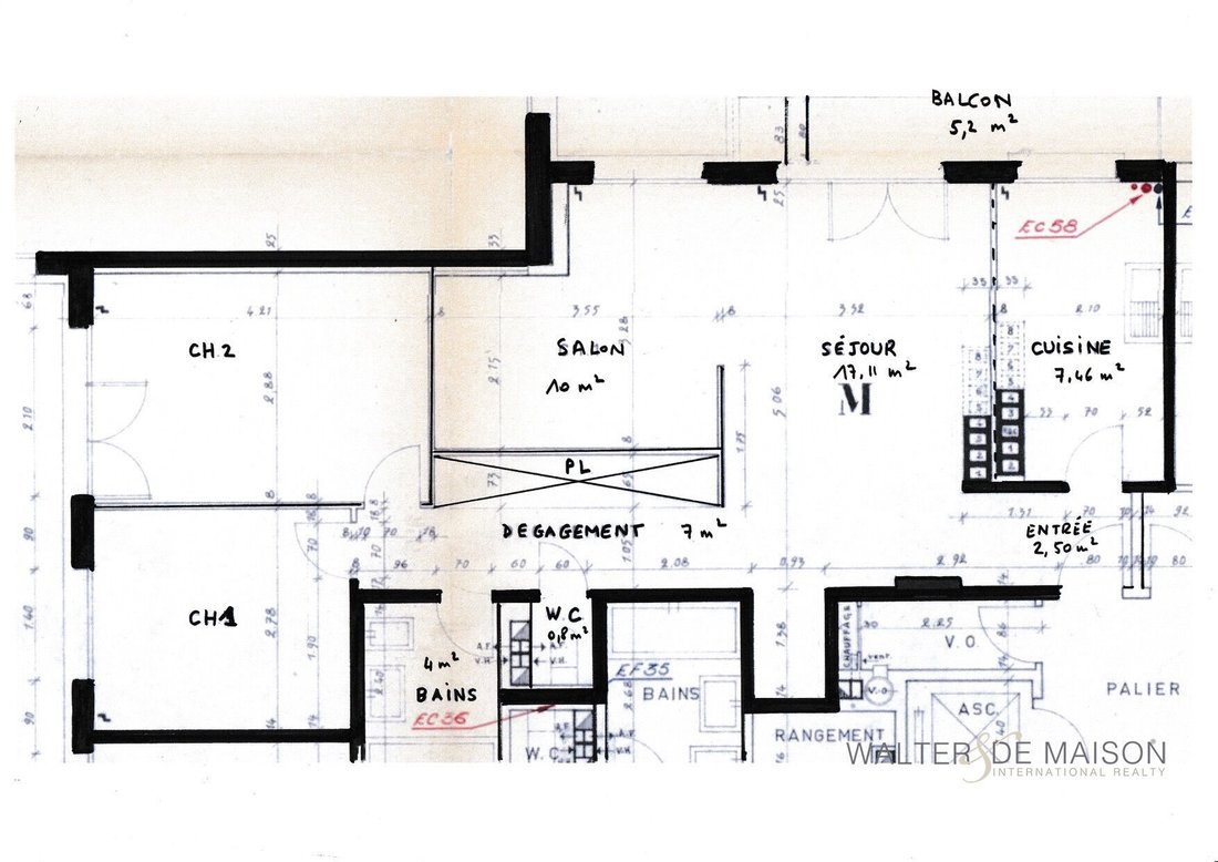 Apartment in Emeriau-Zola, Paris 15e Arrondissement, Paris 3 - 18927682