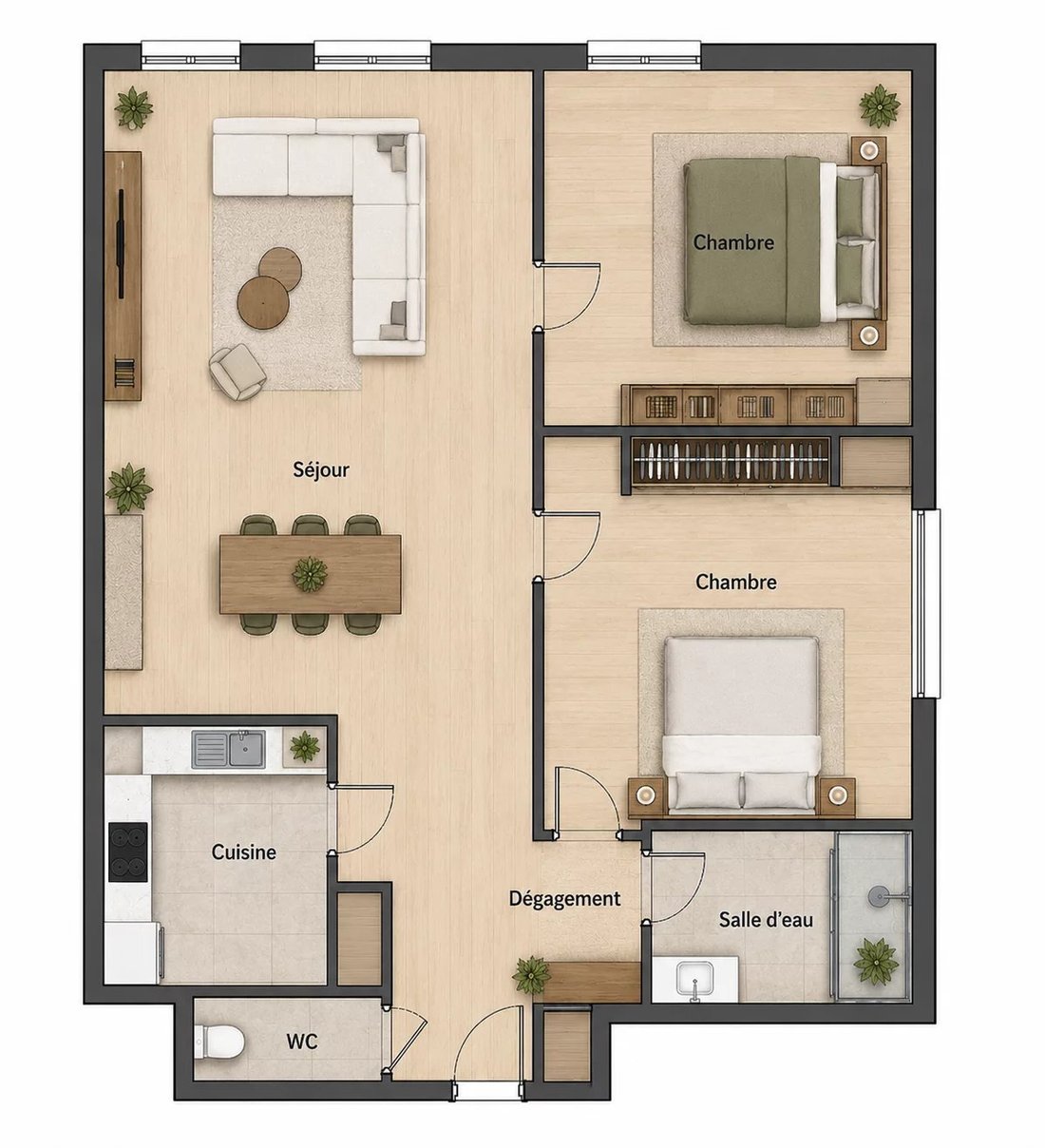 Appartement à Ternes-Maillot, Paris 17e Arrondissement, Paris 2 - 18923725