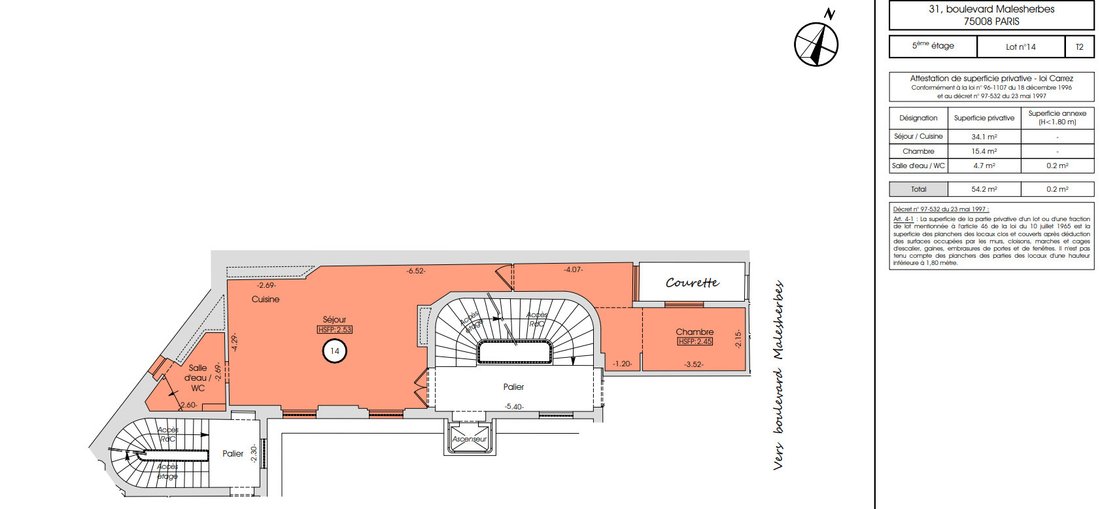 Appartement à Elysées-Madeleine, Paris 8e Arrondissement, Paris 3 - 18923916