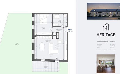 Apartment in Reckange-sur-Mess, Esch-sur-Alzette, Luxembourg 1
