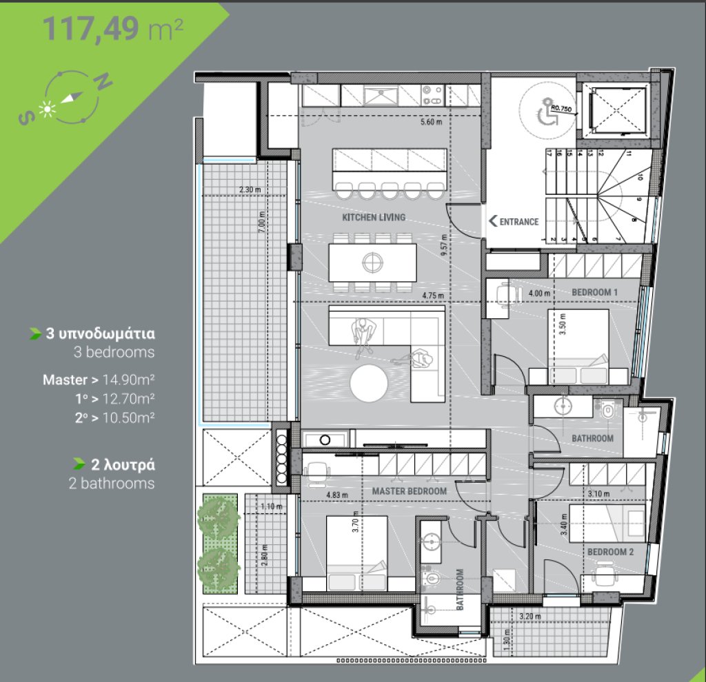 Apartment in Glyfada, Attica, Greece 5 - 18736736