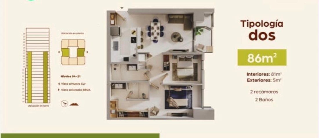 Apartment in Monterrey, Nuevo Leon, Mexico 2 - 18933175