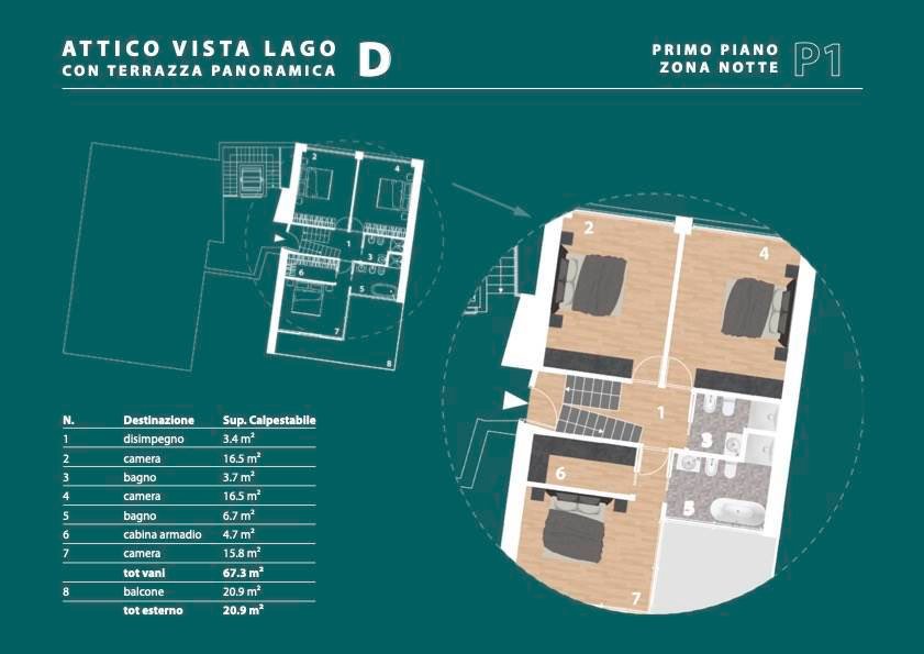 Penthouse in Rivoltella, Desenzano del Garda, Lombardy 5 - 18943239