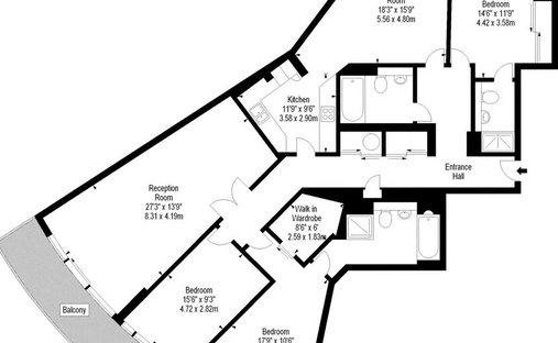 Apartment in Charing Cross, Westminster, England 1