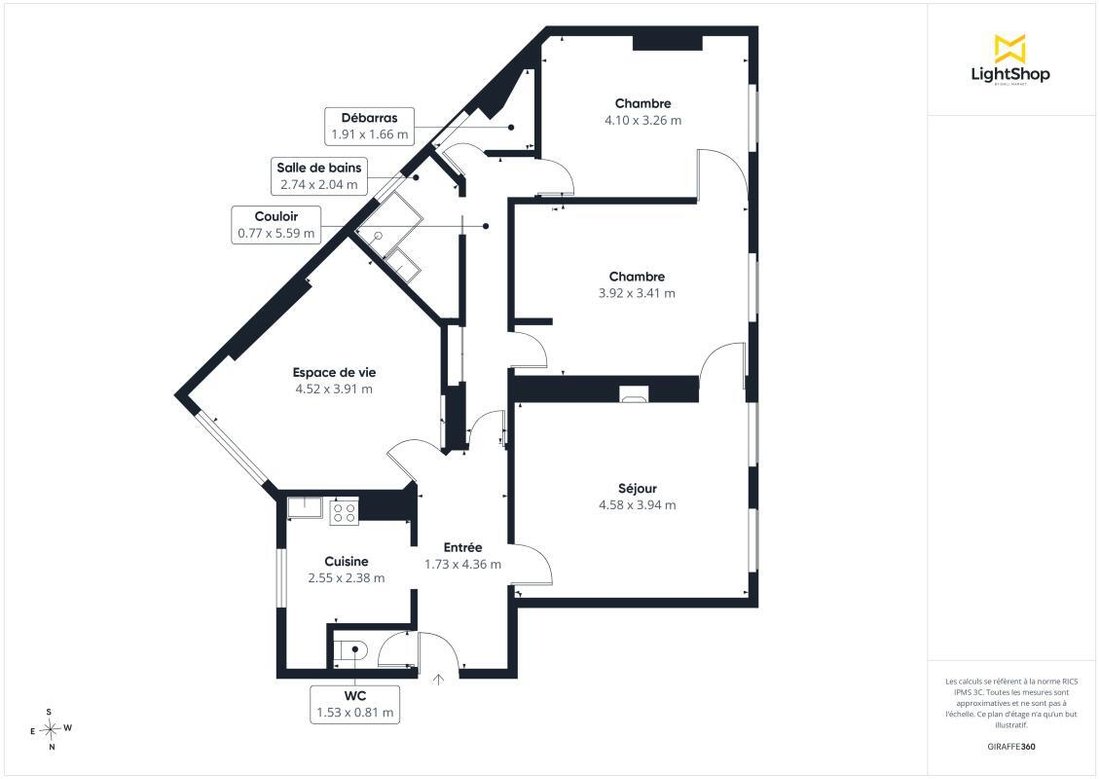 Apartment in Louis Blanc-Aqueduc, Paris 10e Arrondissement, Paris 4 - 18940580