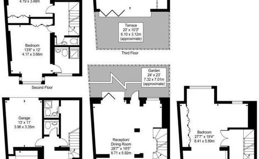 House in Hyde Park, Westminster, England 1