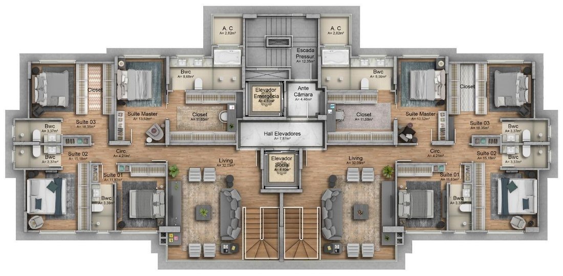 Apartment in Balneário Camboriú, State of Santa Catarina, Brazil 5 - 18951235