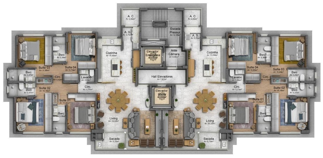 Apartment in Balneário Camboriú, State of Santa Catarina, Brazil 4 - 18951235