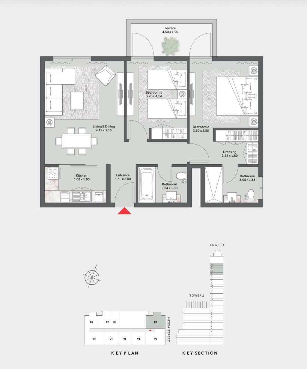 Apartment in JVC / Jumeirah Village Circle, Dubai, United Arab Emirates 3 - 18983056