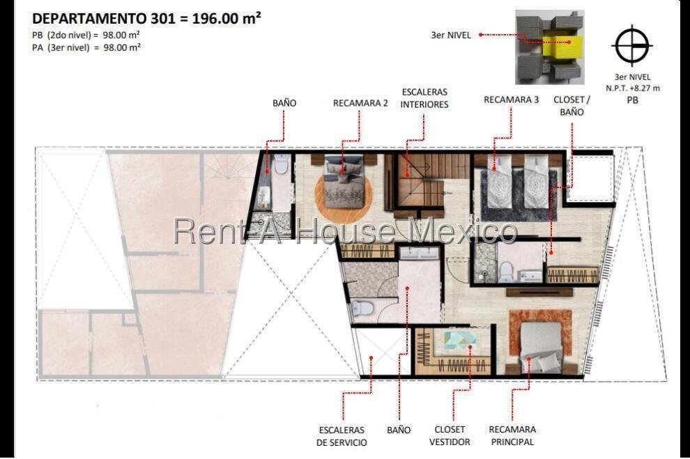 Apartment in Mexico City, Mexico City, Mexico 2 - 18984494
