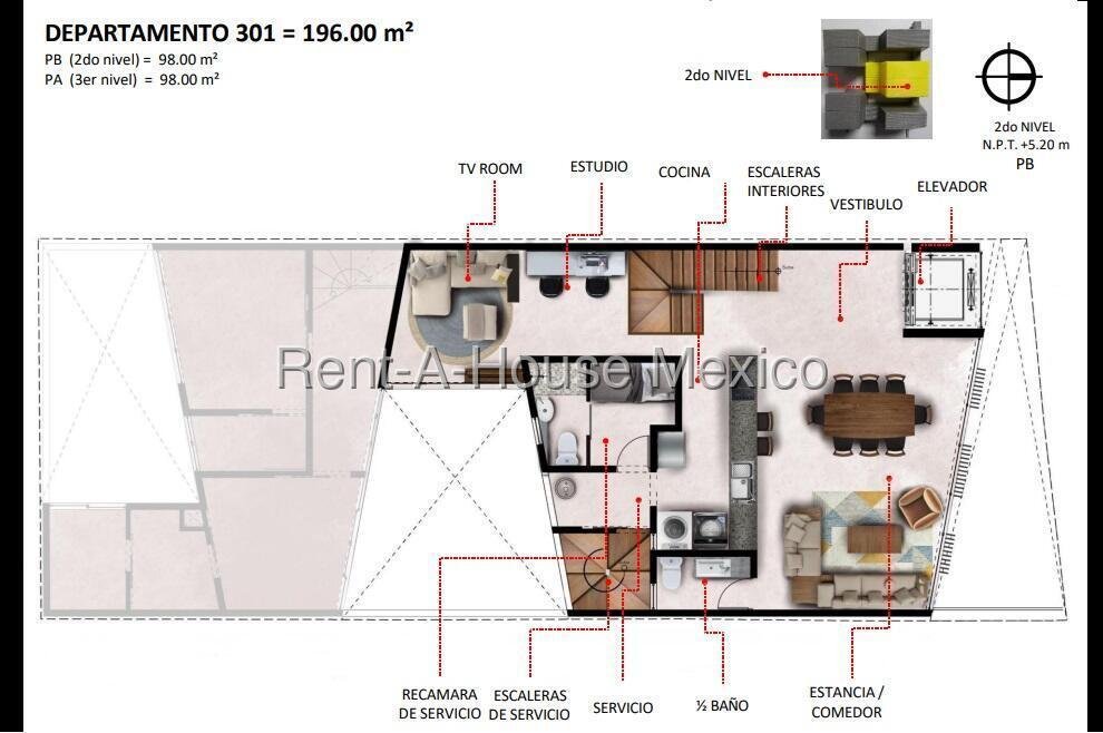Apartment in Mexico City, Mexico City, Mexico 3 - 18984494