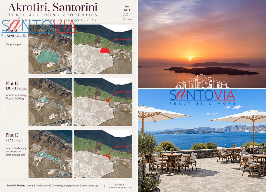 Land in Thira, Aegean, Greece 2 - 18984868