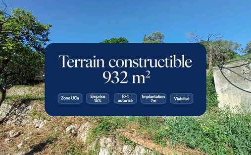 Land in La Maure-Super Cannes, Vallauris, France 1
