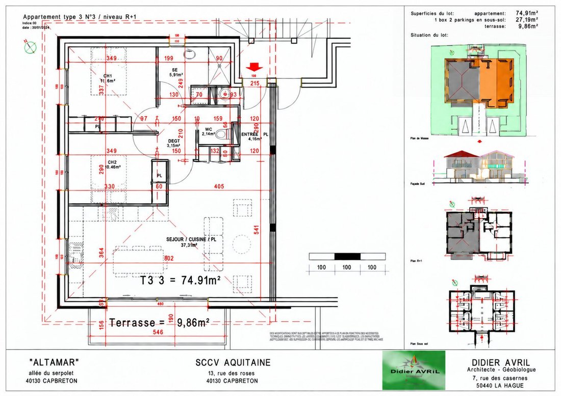 Apartment in Bouhebe, Capbreton, France 4 - 18990728