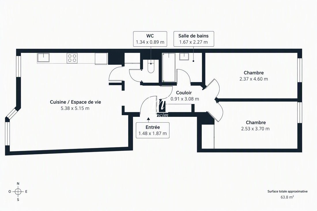 Apartment in Hôtel de Ville-Planchette, Levallois-Perret, France 2 - 18990680