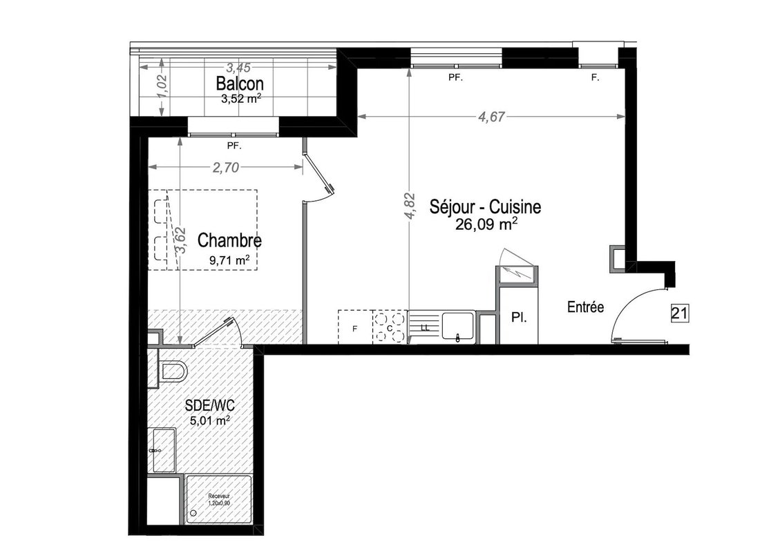 Apartment in Juan les Pins-Gallice, Antibes, France 3 - 17241089