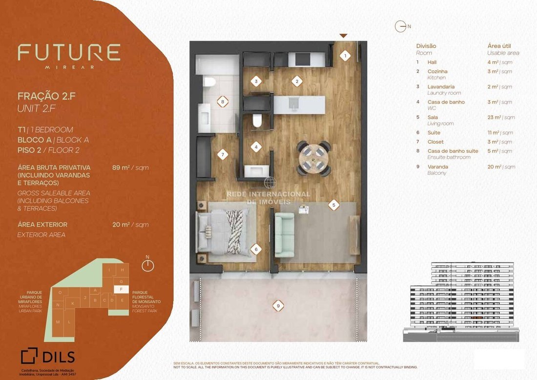 Apartamento en Algés, Distrito de Lisboa, Portugal 2 - 18999010