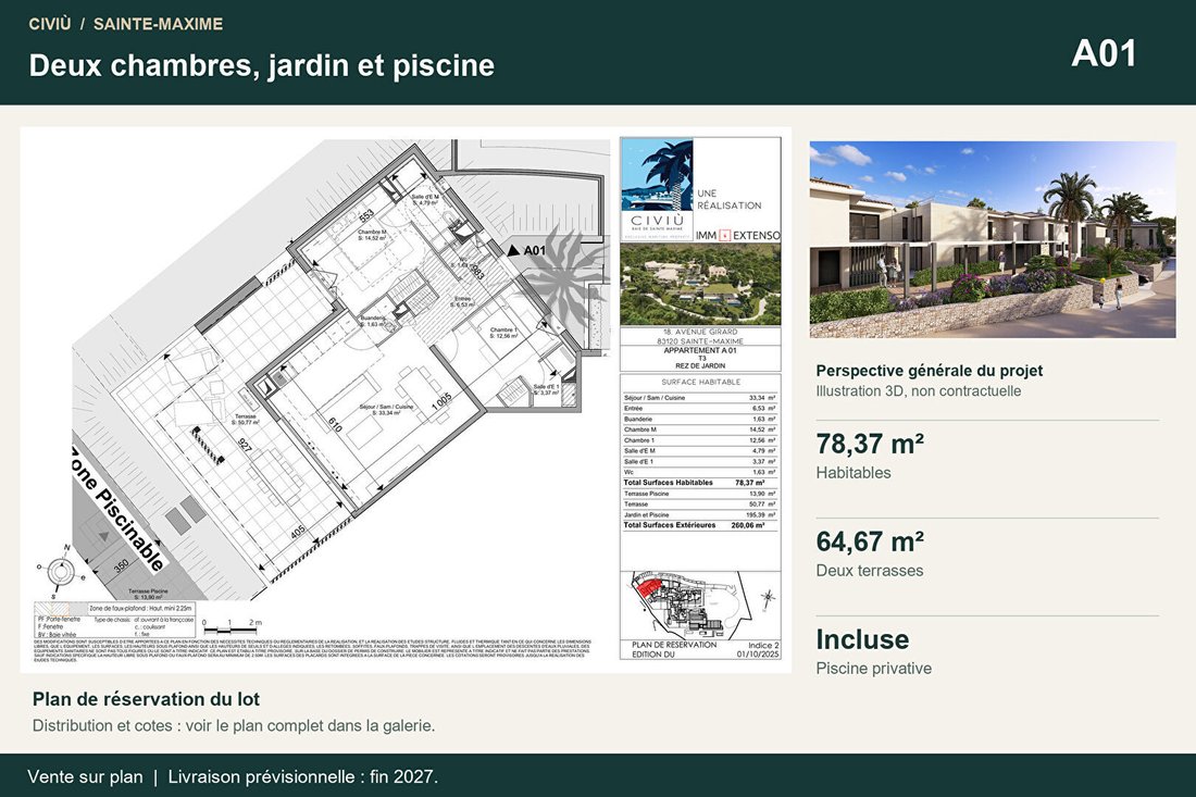 Wohnung in Nartelle-Noyer-Bellevue-bd des Sardinaux, Sainte-Maxime, Frankreich 1 - 18536505