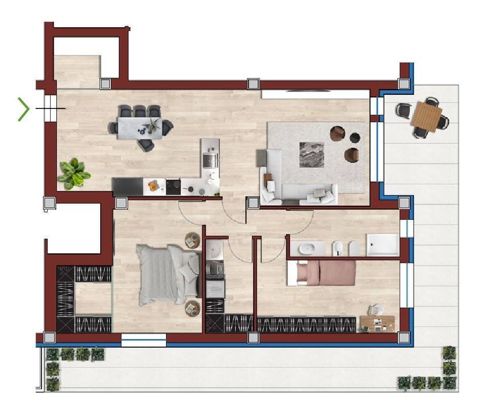 Apartment in Porto San Giorgio, Marche, Italy 1 - 19006018