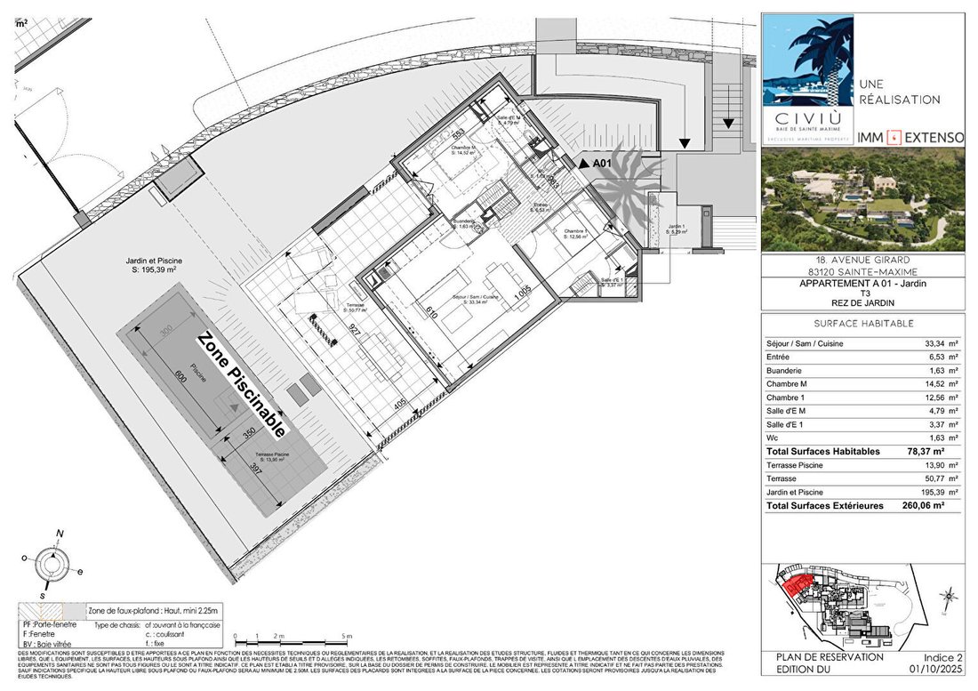Wohnung in Nartelle-Noyer-Bellevue-bd des Sardinaux, Sainte-Maxime, Frankreich 2 - 18536505