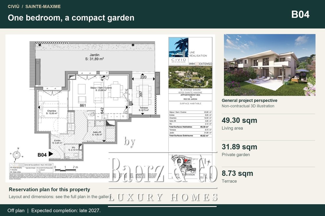 Apartment in Nartelle-Noyer-Bellevue-bd des Sardinaux, Sainte-Maxime, France 1 - 18532497
