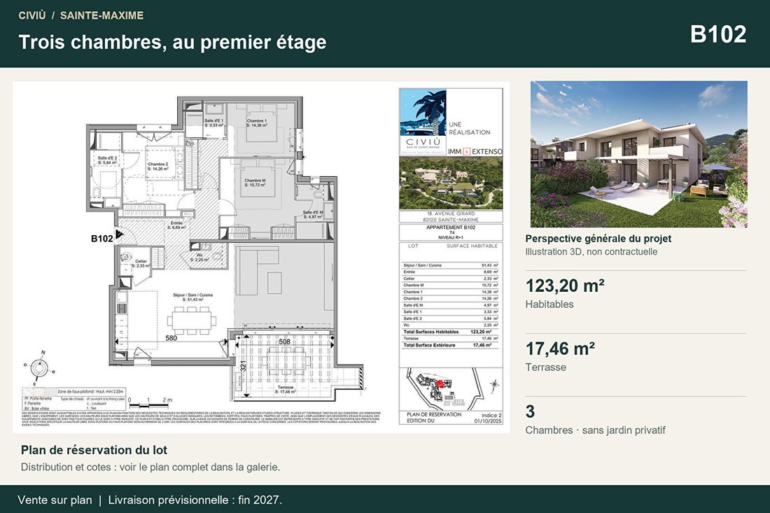 Apartment in Nartelle-Noyer-Bellevue-bd des Sardinaux, Sainte-Maxime, France 1 - 18536513