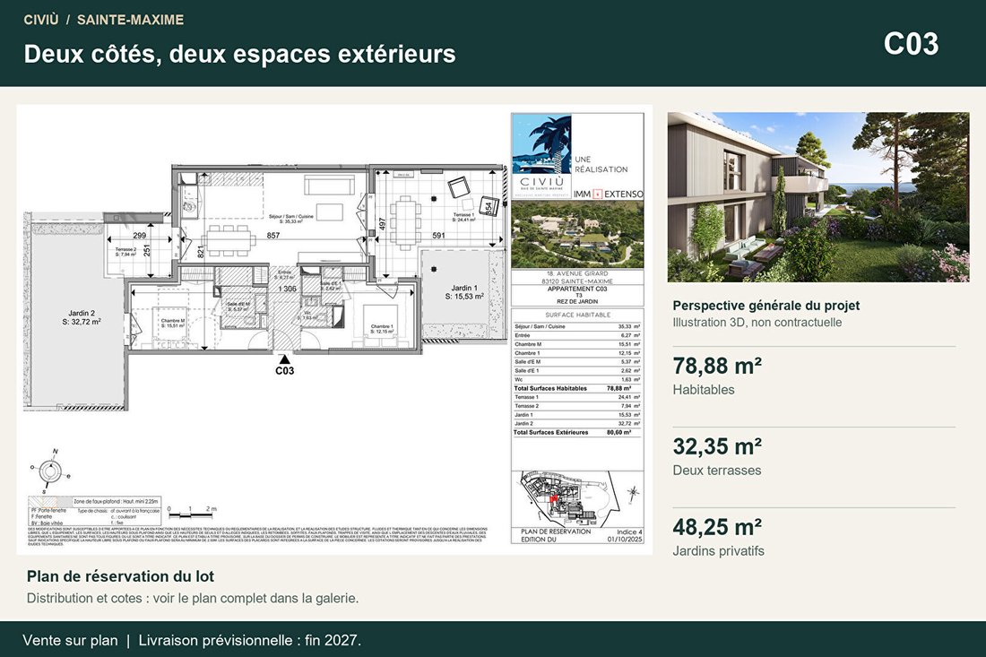 Wohnung in Nartelle-Noyer-Bellevue-bd des Sardinaux, Sainte-Maxime, Frankreich 1 - 18536514
