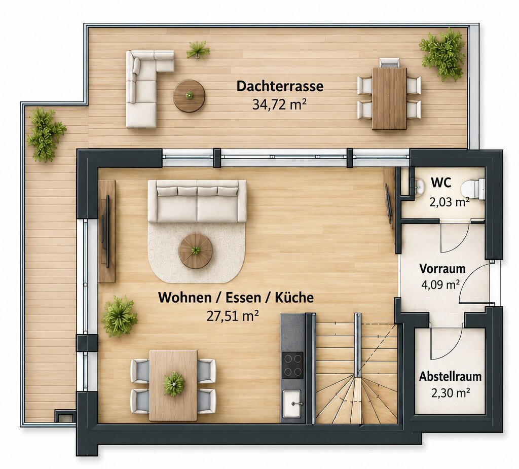 Penthouse in Linz, Upper Austria, Austria 5 - 19007965
