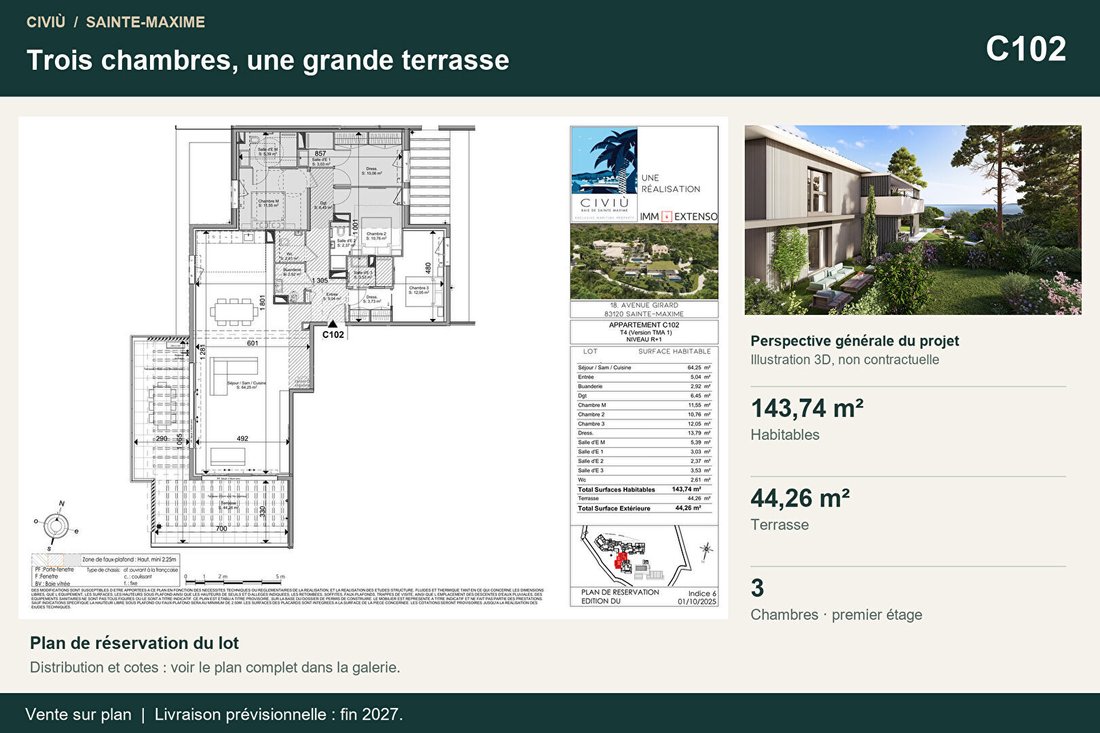 Apartment in Nartelle-Noyer-Bellevue-bd des Sardinaux, Sainte-Maxime, France 1 - 18536517