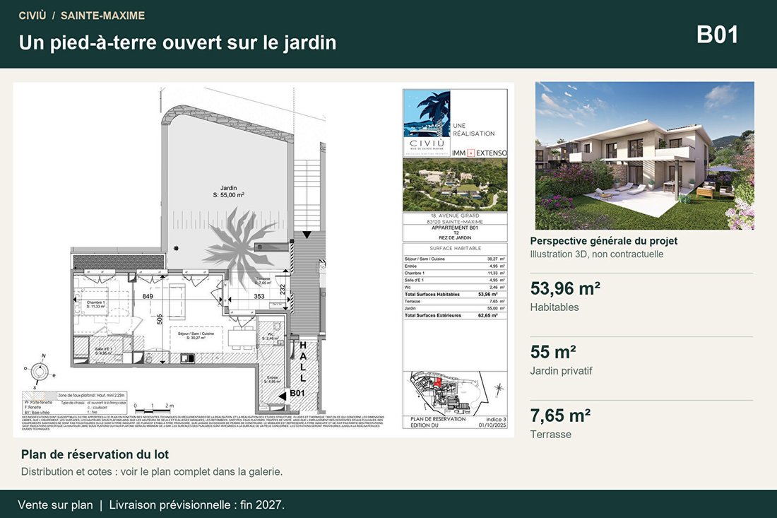 Apartment in Nartelle-Noyer-Bellevue-bd des Sardinaux, Sainte-Maxime, France 1 - 18536499