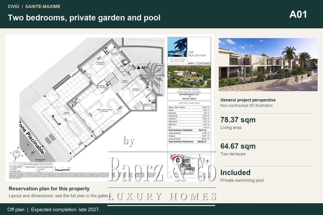 Apartment in Nartelle-Noyer-Bellevue-bd des Sardinaux, Sainte-Maxime, France 1 - 18532515