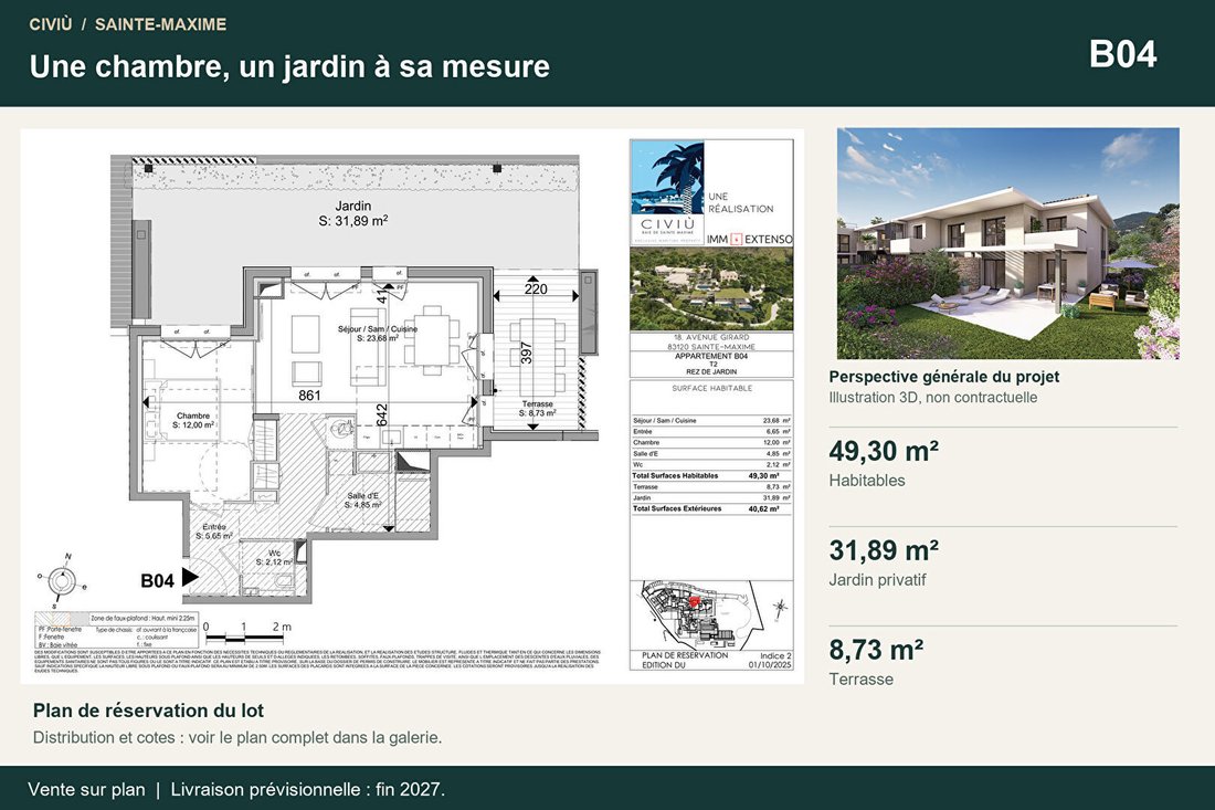 Apartment in Nartelle-Noyer-Bellevue-bd des Sardinaux, Sainte-Maxime, France 1 - 18536510