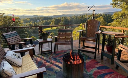 Maison à Blowing Rock, Caroline du Nord, États-Unis 1