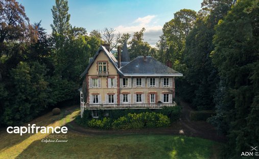 Castle in Cresseveuille, Normandy, France 1