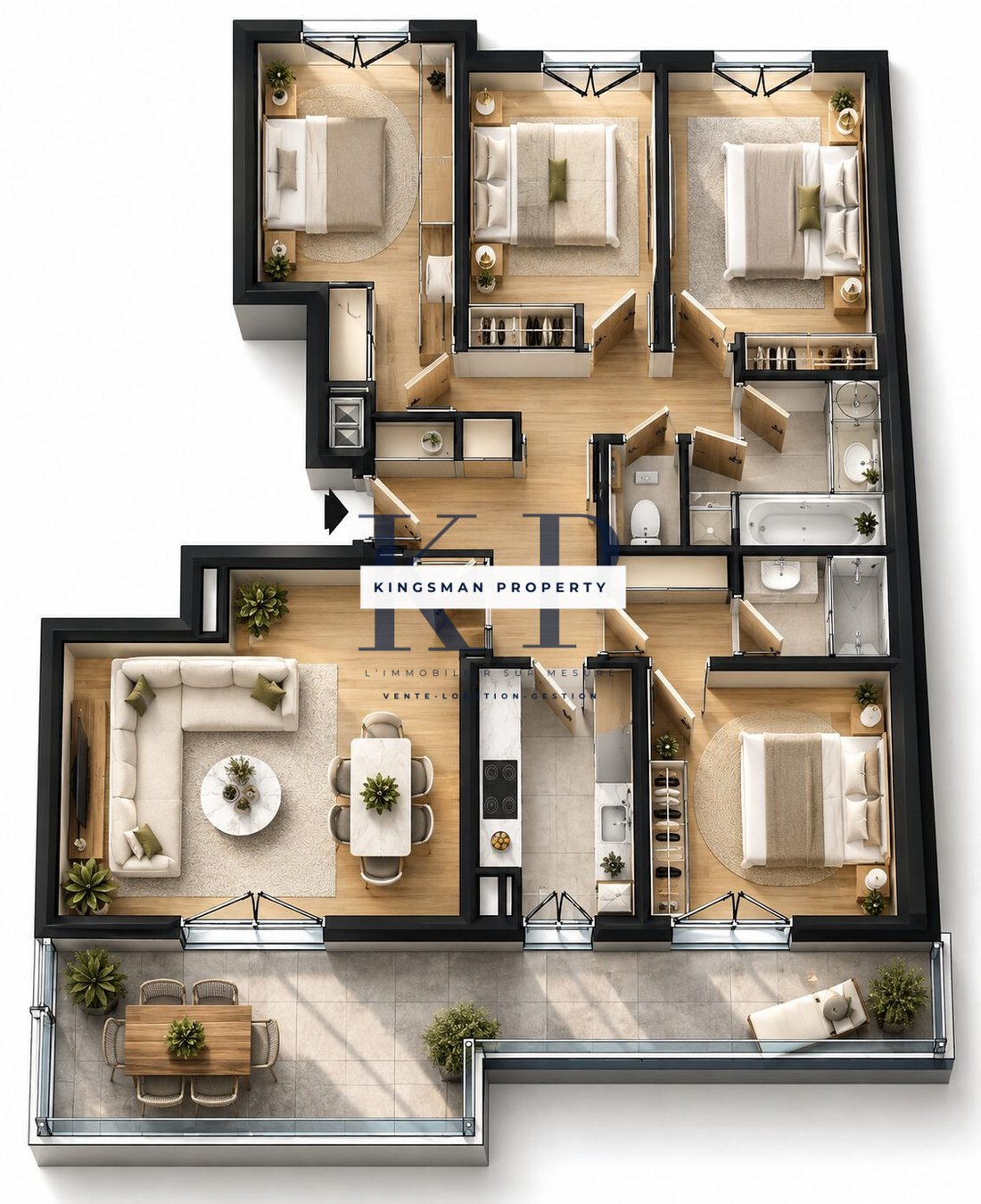Apartment in Saint Blaise, Paris 20e Arrondissement, Paris 3 - 19016571