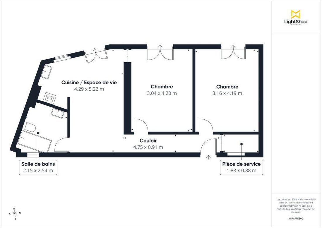 Wohnung in Louis Blanc-Aqueduc, Paris 10e Arrondissement, Paris 3 - 19025372
