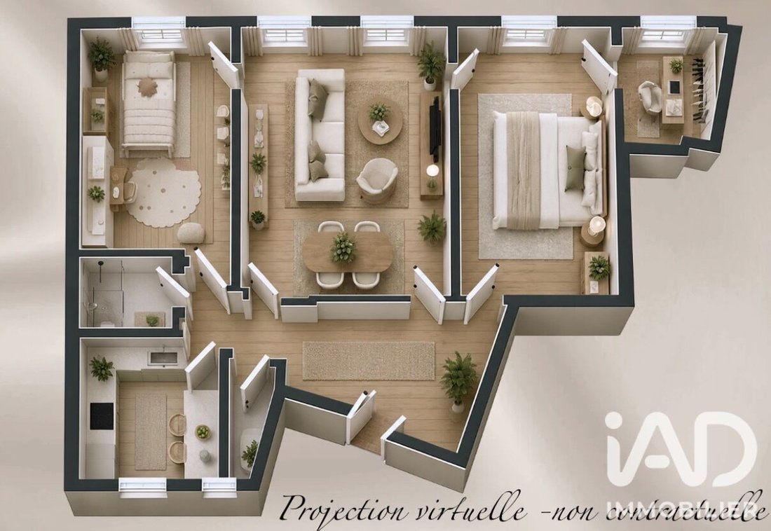Appartamento a Louis Blanc-Aqueduc, Paris 10e Arrondissement, Parigi 2 - 18283446