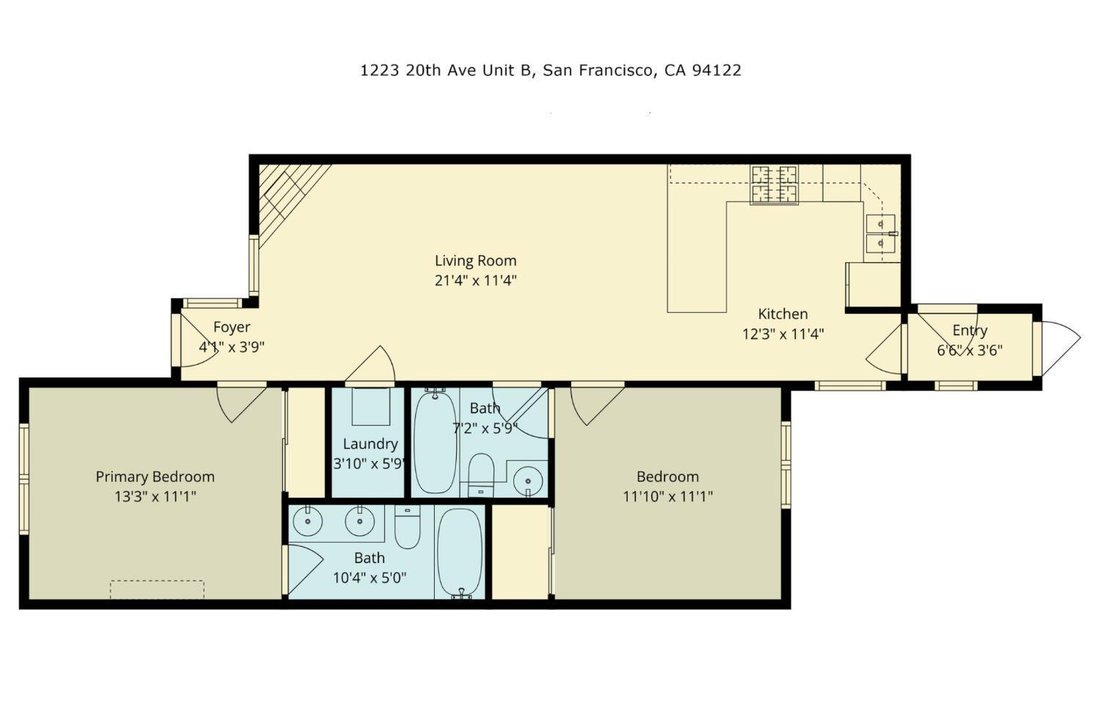 Appartement à San Francisco, Californie, États-Unis 3 - 19031807
