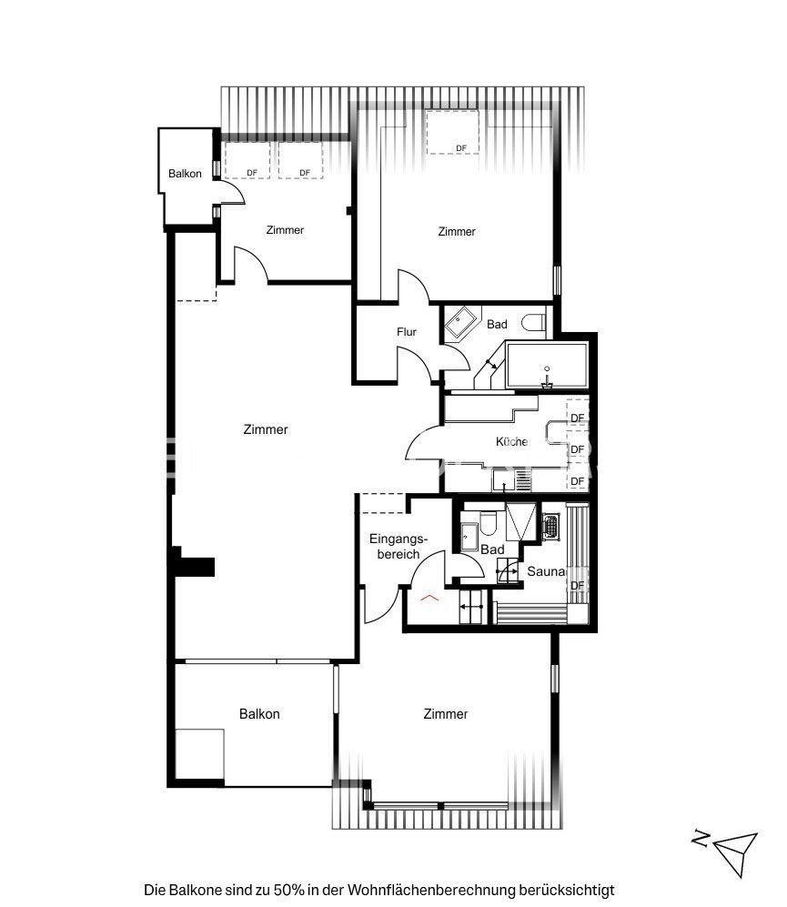 Penthouse in Köln, Nordrhein-Westfalen, Deutschland 5 - 19043263