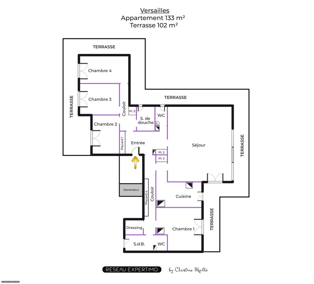 Apartamento en Dominio Nacional del Castillo, Versalles, Francia 4 - 19047003