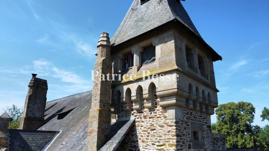 Schloss in Notre-Dame, Mayenne, Frankreich 5 - 19046884