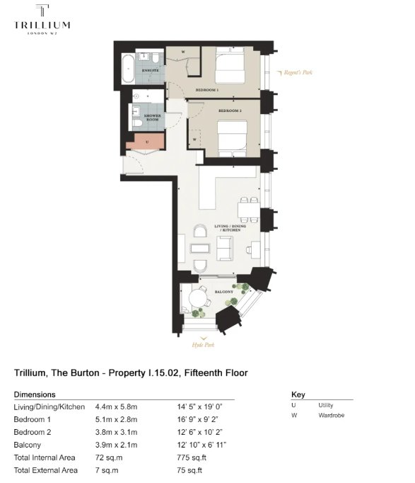 Apartamento en Marylebone, Westminster, Inglaterra 2 - 16917132