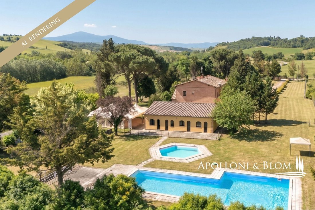 House in San Giovanni d'Asso, Tuscany, Italy 1 - 16372143