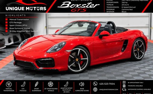 2016 Porsche Boxster GTS Roadster 2D in Kent, WA, United States 1